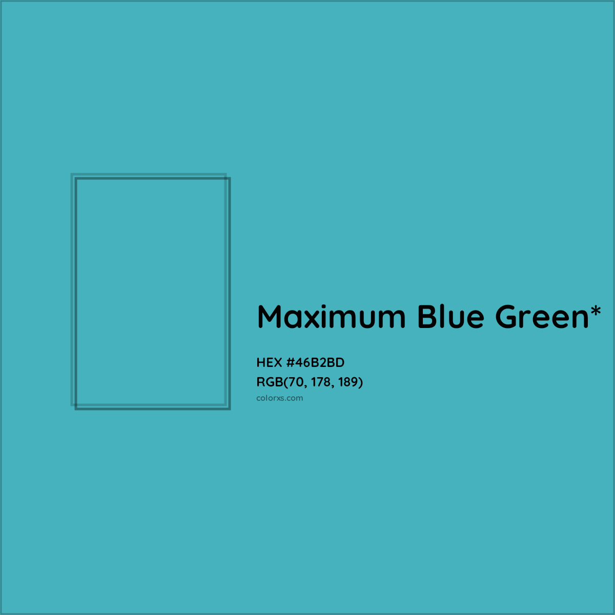 HEX #46B2BD Color Name, Color Code, Palettes, Similar Paints, Images