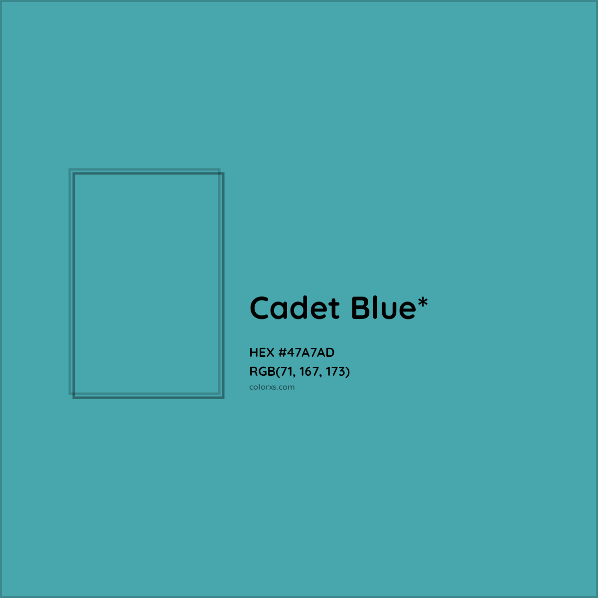 HEX #47A7AD Color Name, Color Code, Palettes, Similar Paints, Images