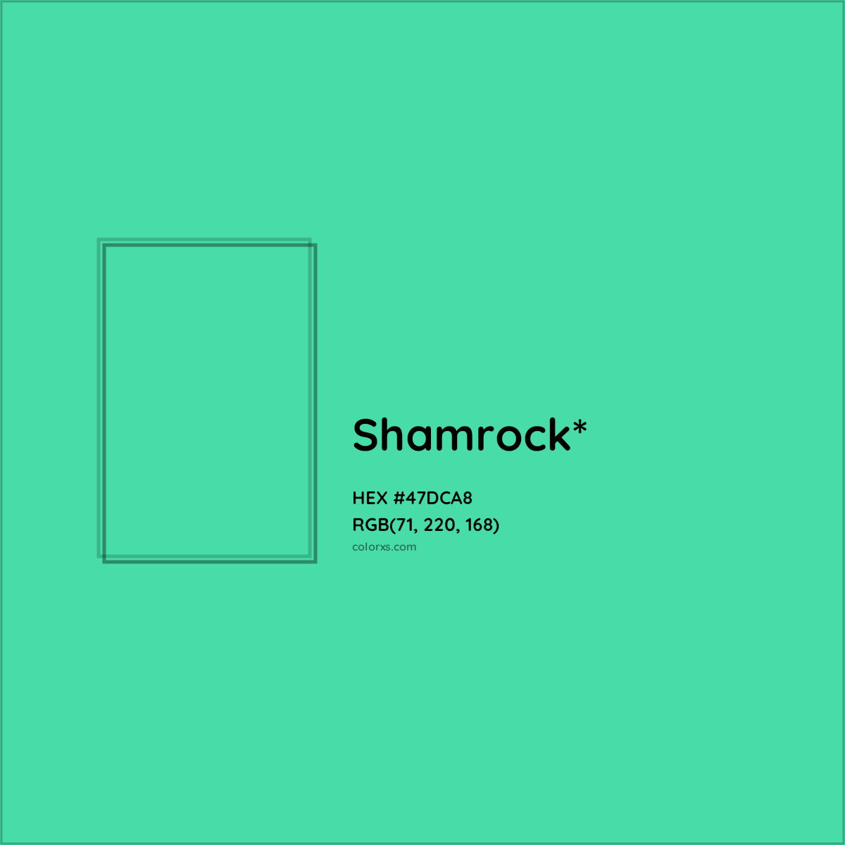 HEX #47DCA8 Color Name, Color Code, Palettes, Similar Paints, Images