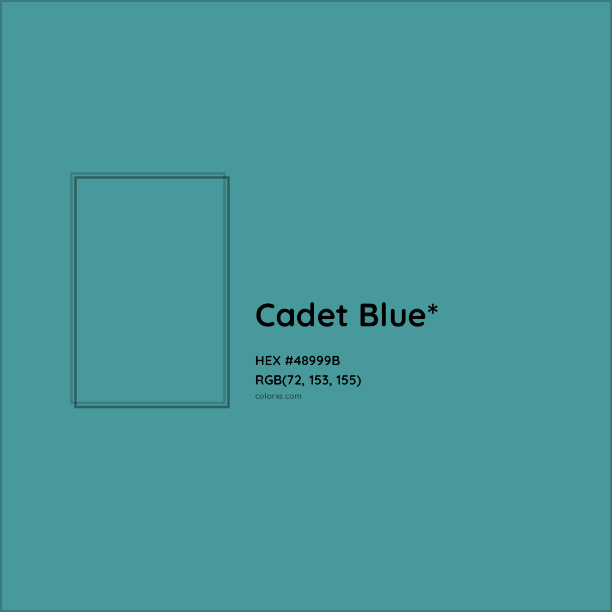 HEX #48999B Color Name, Color Code, Palettes, Similar Paints, Images