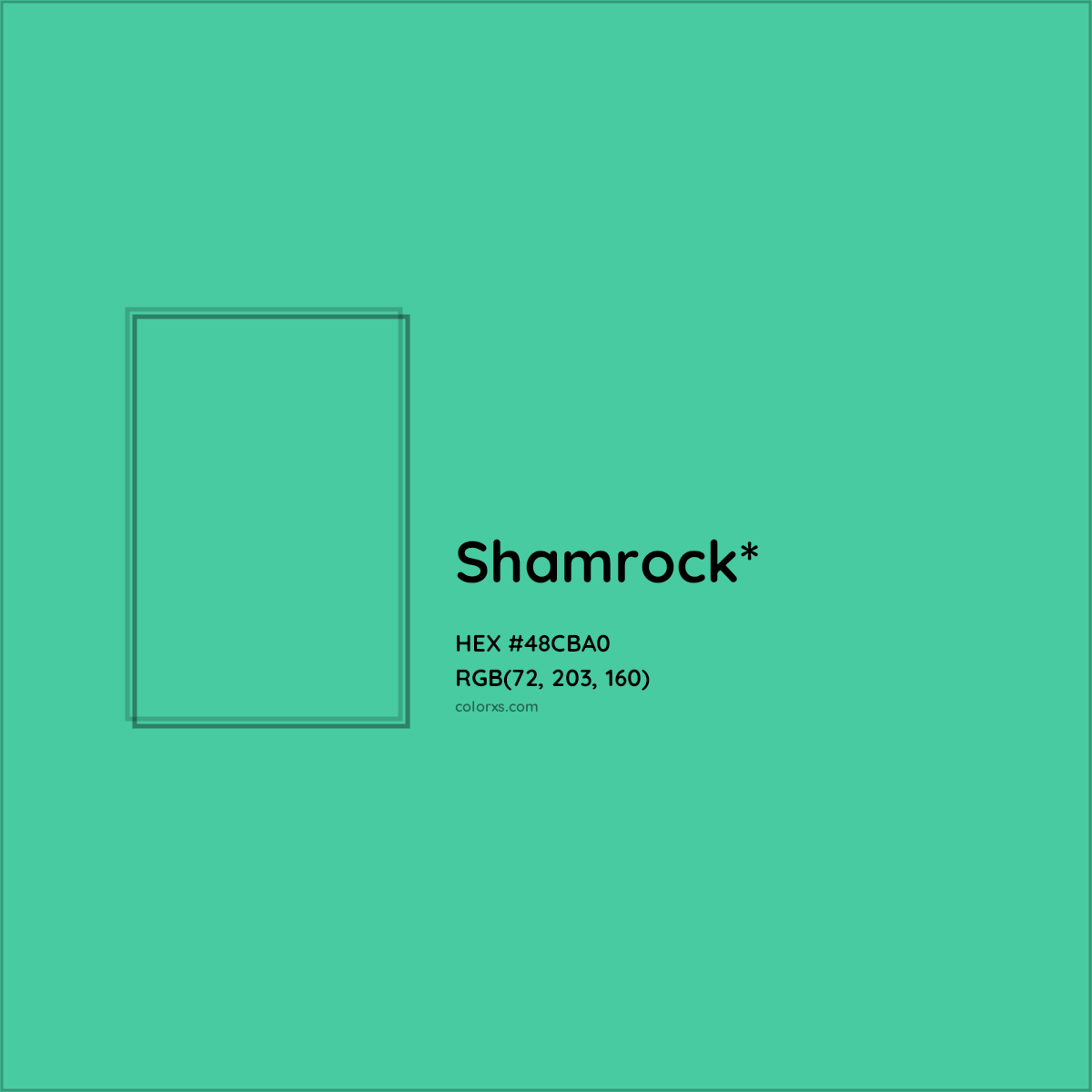 HEX #48CBA0 Color Name, Color Code, Palettes, Similar Paints, Images