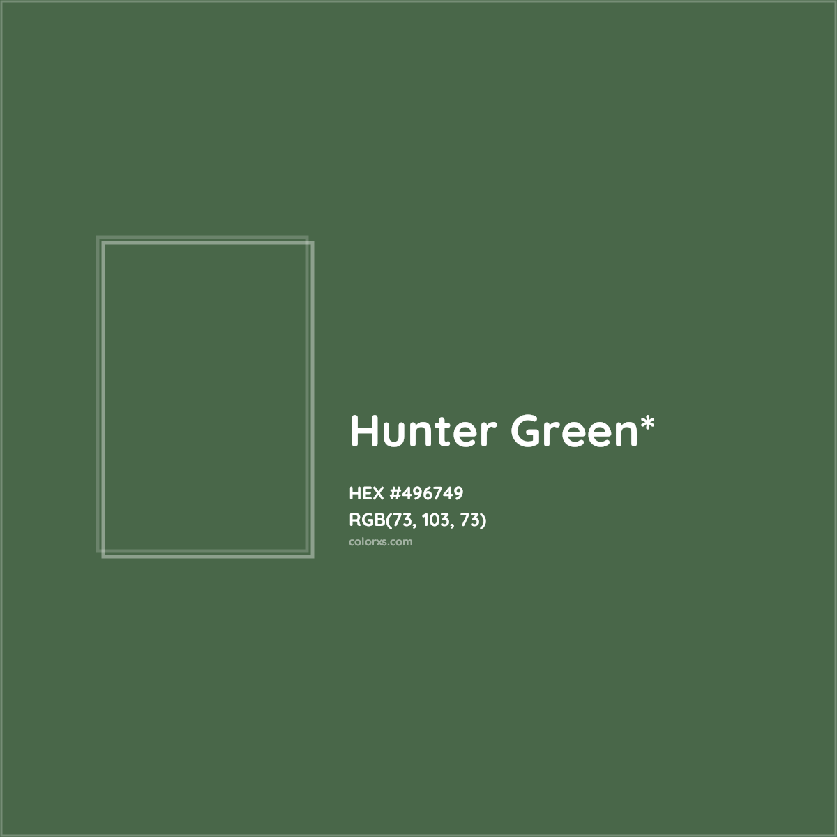 HEX #496749 Color Name, Color Code, Palettes, Similar Paints, Images