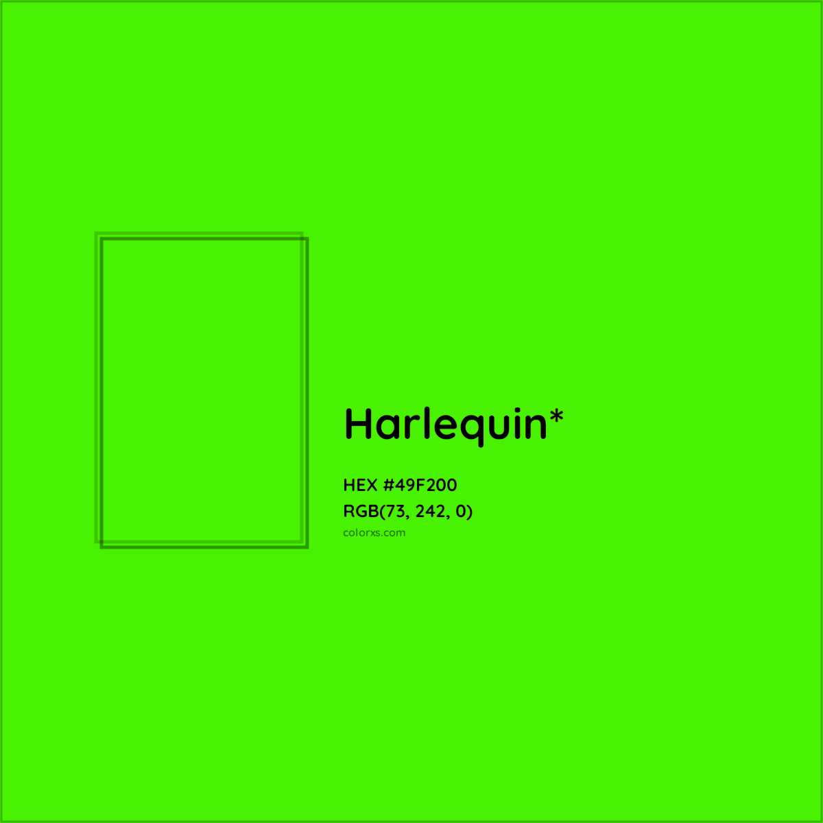 HEX #49F200 Color Name, Color Code, Palettes, Similar Paints, Images