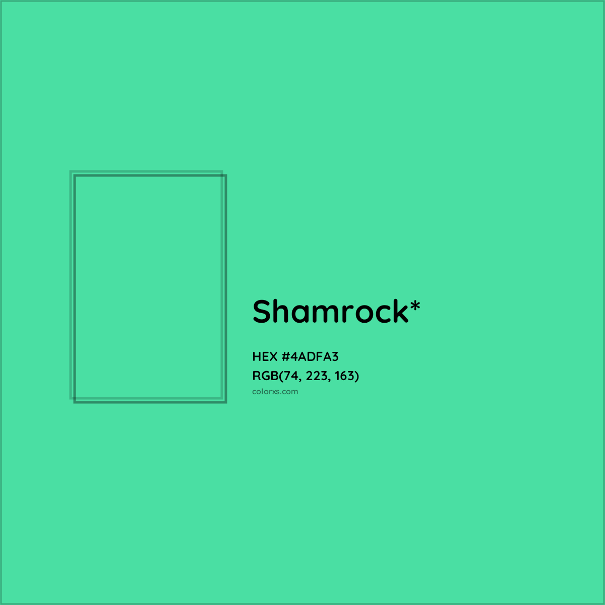 HEX #4ADFA3 Color Name, Color Code, Palettes, Similar Paints, Images