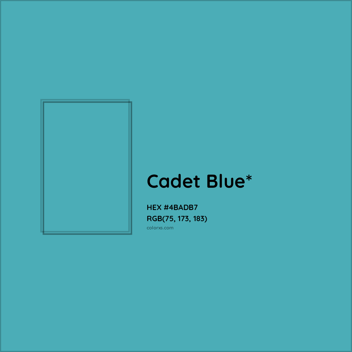 HEX #4BADB7 Color Name, Color Code, Palettes, Similar Paints, Images