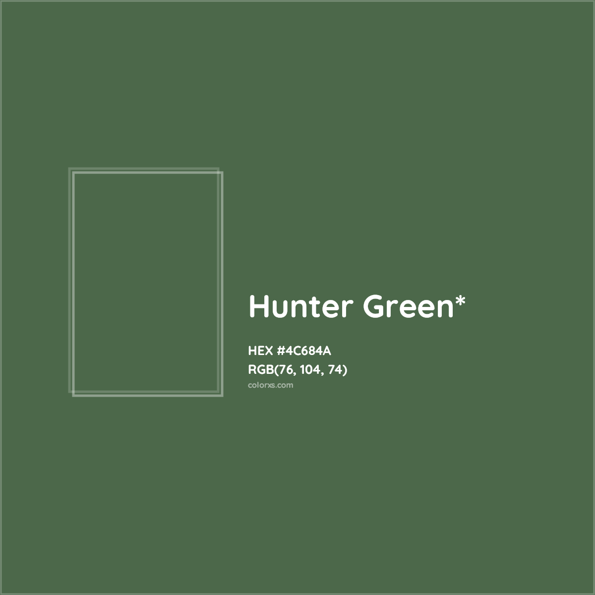 HEX #4C684A Color Name, Color Code, Palettes, Similar Paints, Images