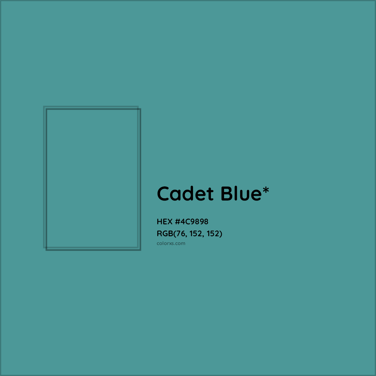 HEX #4C9898 Color Name, Color Code, Palettes, Similar Paints, Images