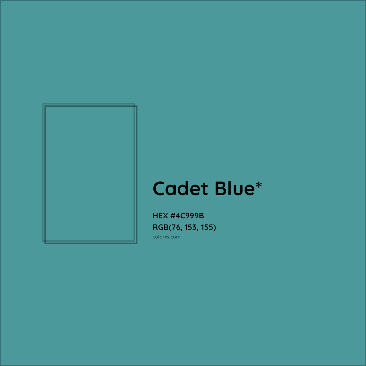 HEX #4C999B Color Name, Color Code, Palettes, Similar Paints, Images