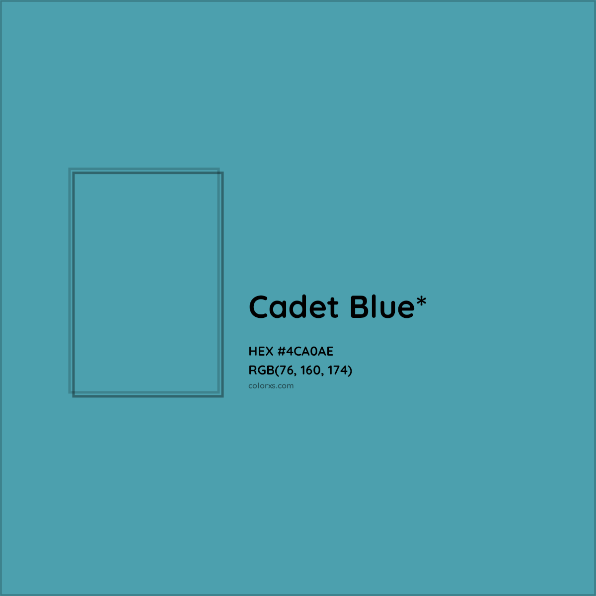 HEX #4CA0AE Color Name, Color Code, Palettes, Similar Paints, Images