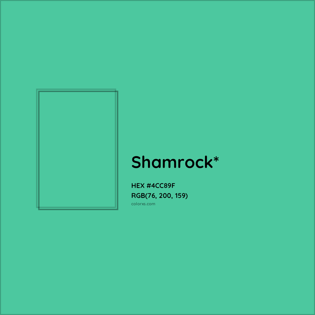 HEX #4CC89F Color Name, Color Code, Palettes, Similar Paints, Images