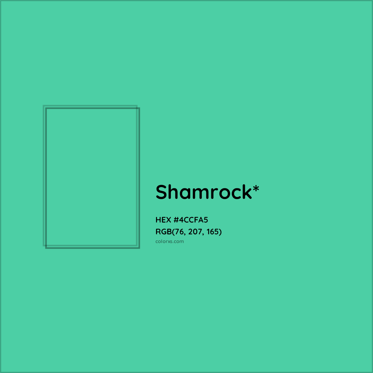 HEX #4CCFA5 Color Name, Color Code, Palettes, Similar Paints, Images