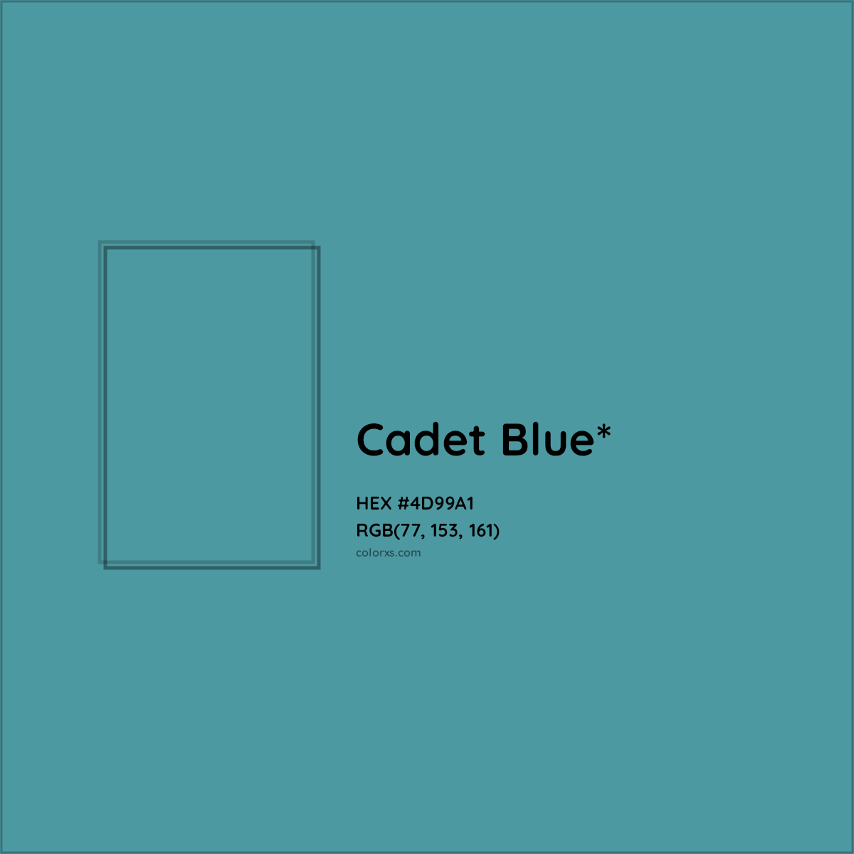 HEX #4D99A1 Color Name, Color Code, Palettes, Similar Paints, Images