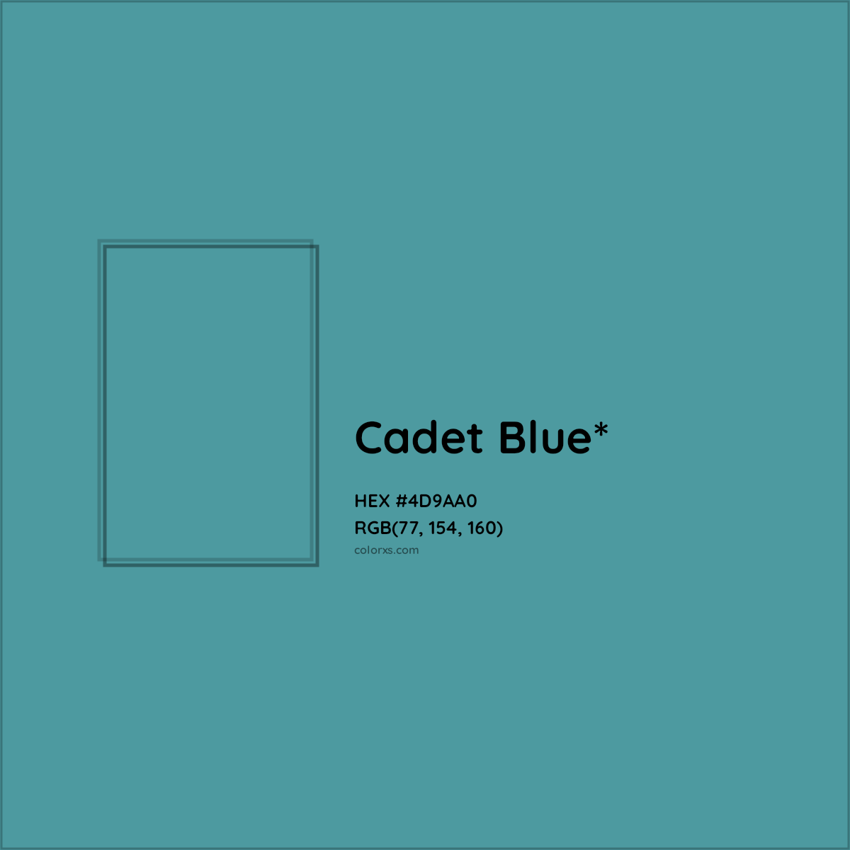 HEX #4D9AA0 Color Name, Color Code, Palettes, Similar Paints, Images