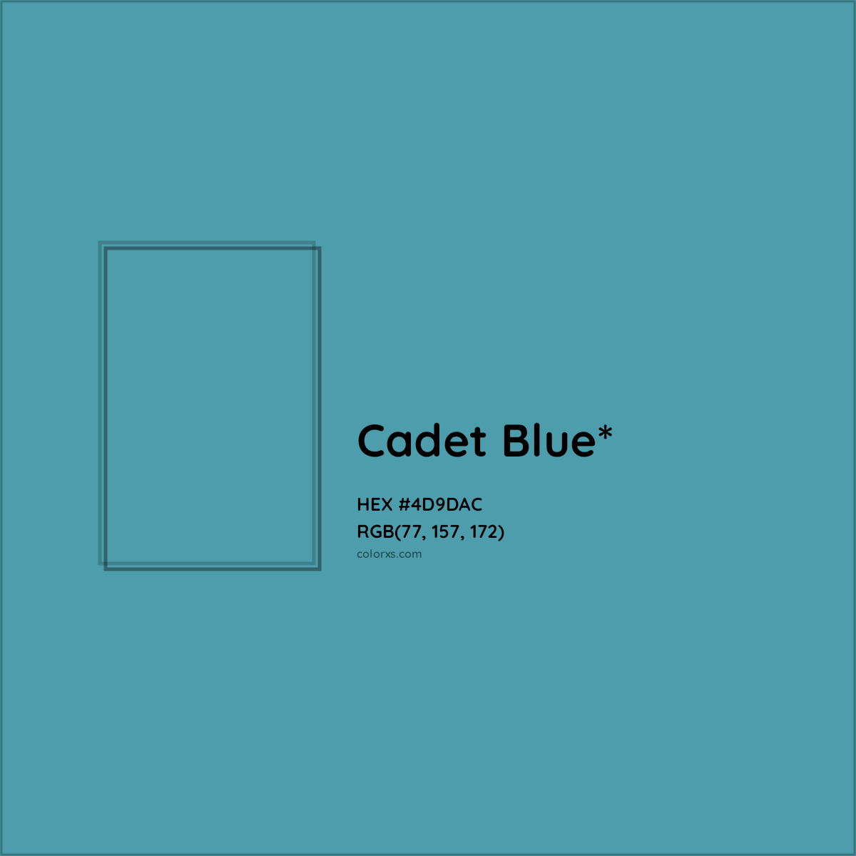 HEX #4D9DAC Color Name, Color Code, Palettes, Similar Paints, Images