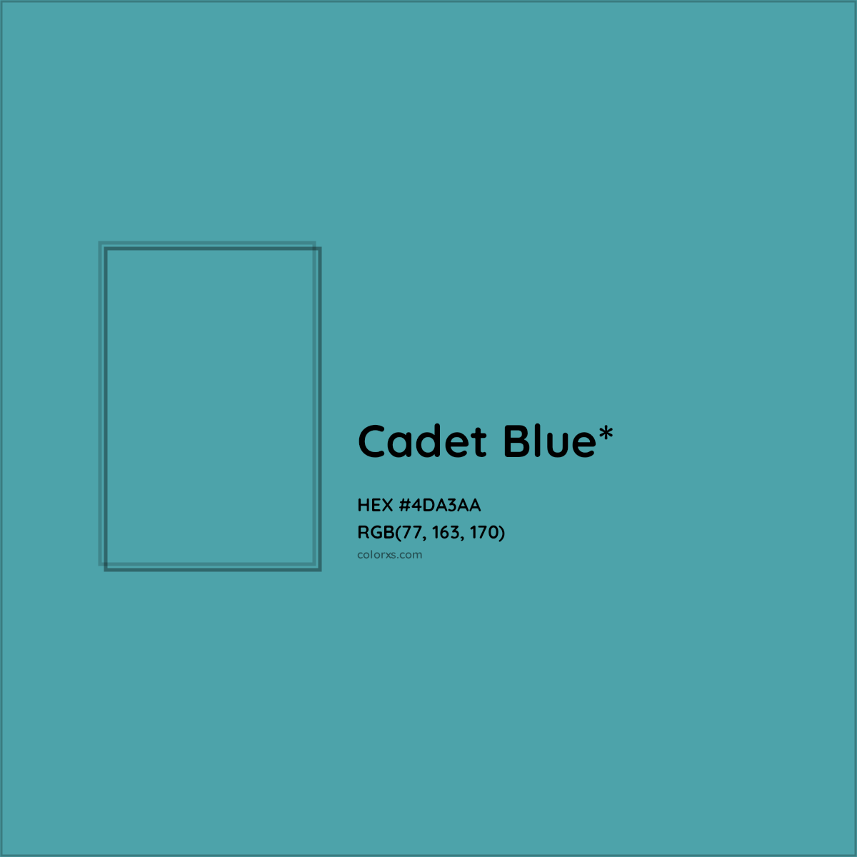 HEX #4DA3AA Color Name, Color Code, Palettes, Similar Paints, Images