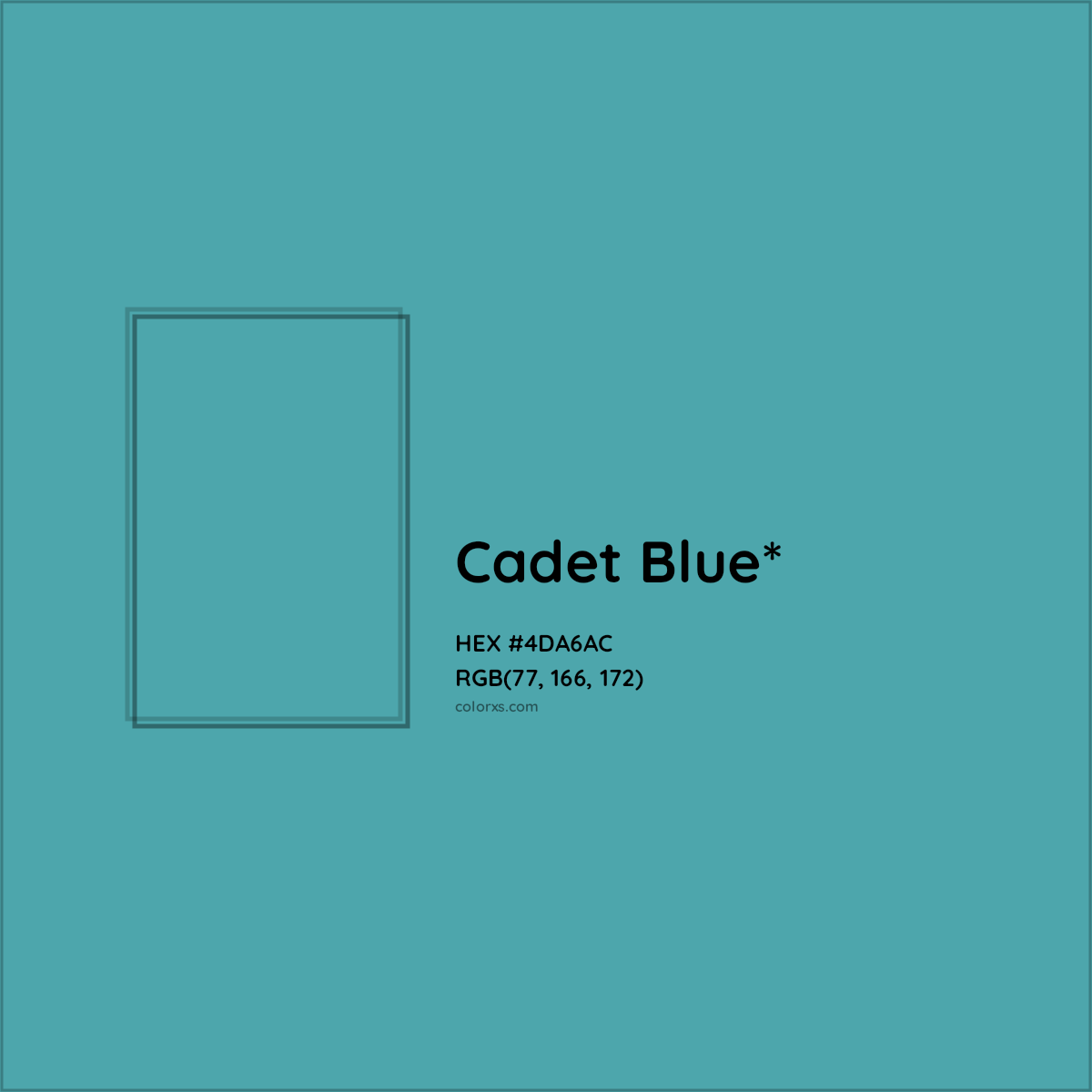 HEX #4DA6AC Color Name, Color Code, Palettes, Similar Paints, Images