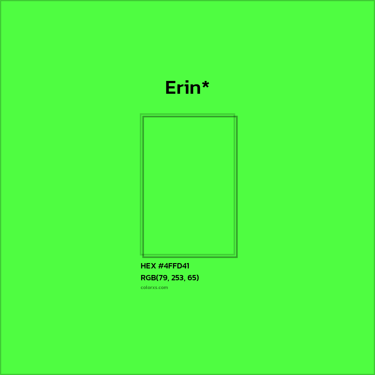 HEX #4FFD41 Color Name, Color Code, Palettes, Similar Paints, Images