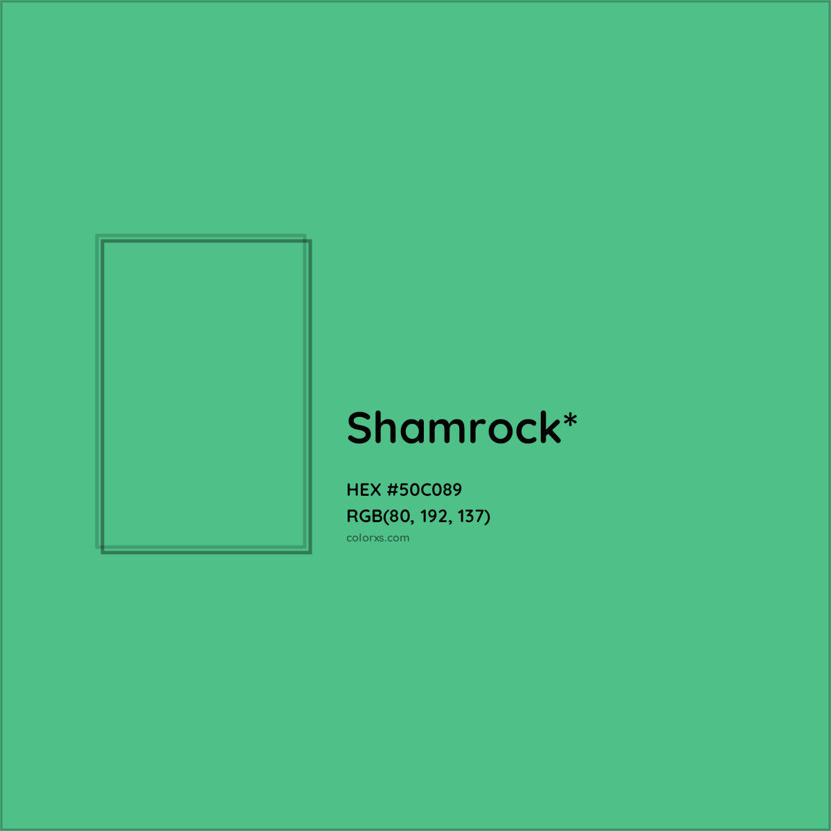 HEX #50C089 Color Name, Color Code, Palettes, Similar Paints, Images