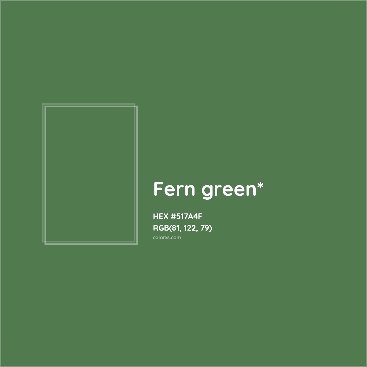 HEX #517A4F Color Name, Color Code, Palettes, Similar Paints, Images