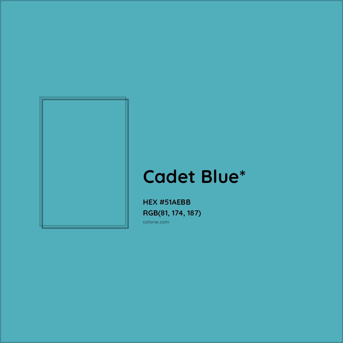 HEX #51AEBB Color Name, Color Code, Palettes, Similar Paints, Images