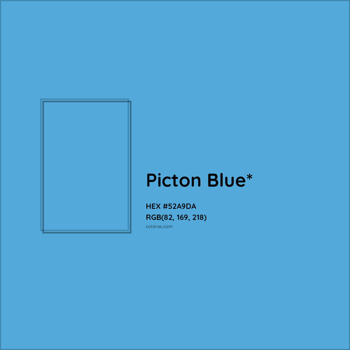 HEX #52A9DA Color Name, Color Code, Palettes, Similar Paints, Images