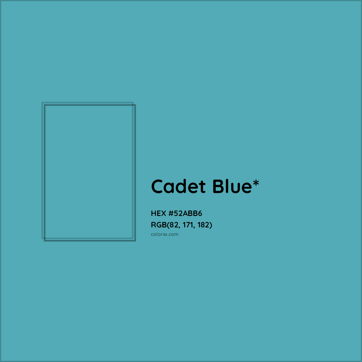 HEX #52ABB6 Color Name, Color Code, Palettes, Similar Paints, Images