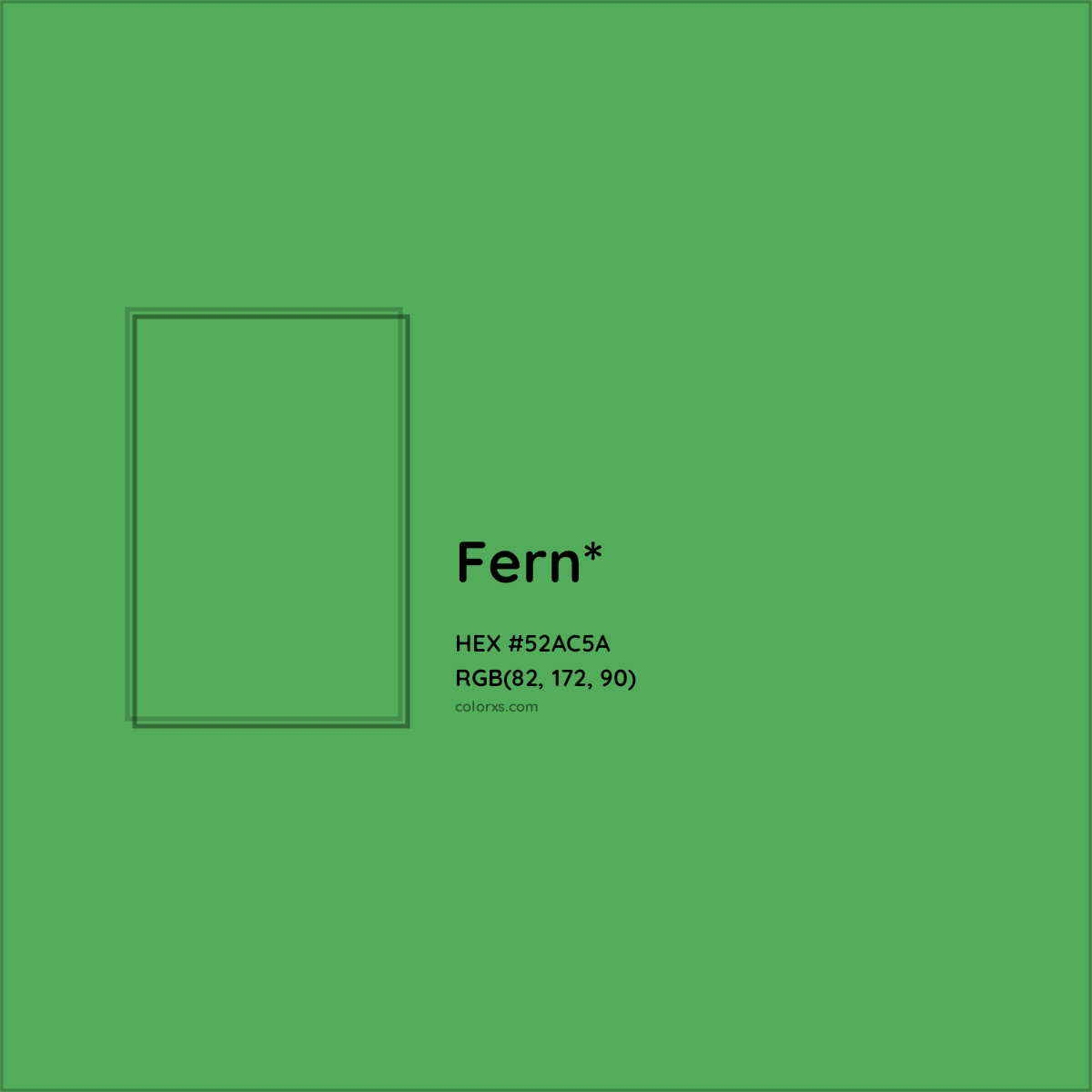 HEX #52AC5A Color Name, Color Code, Palettes, Similar Paints, Images