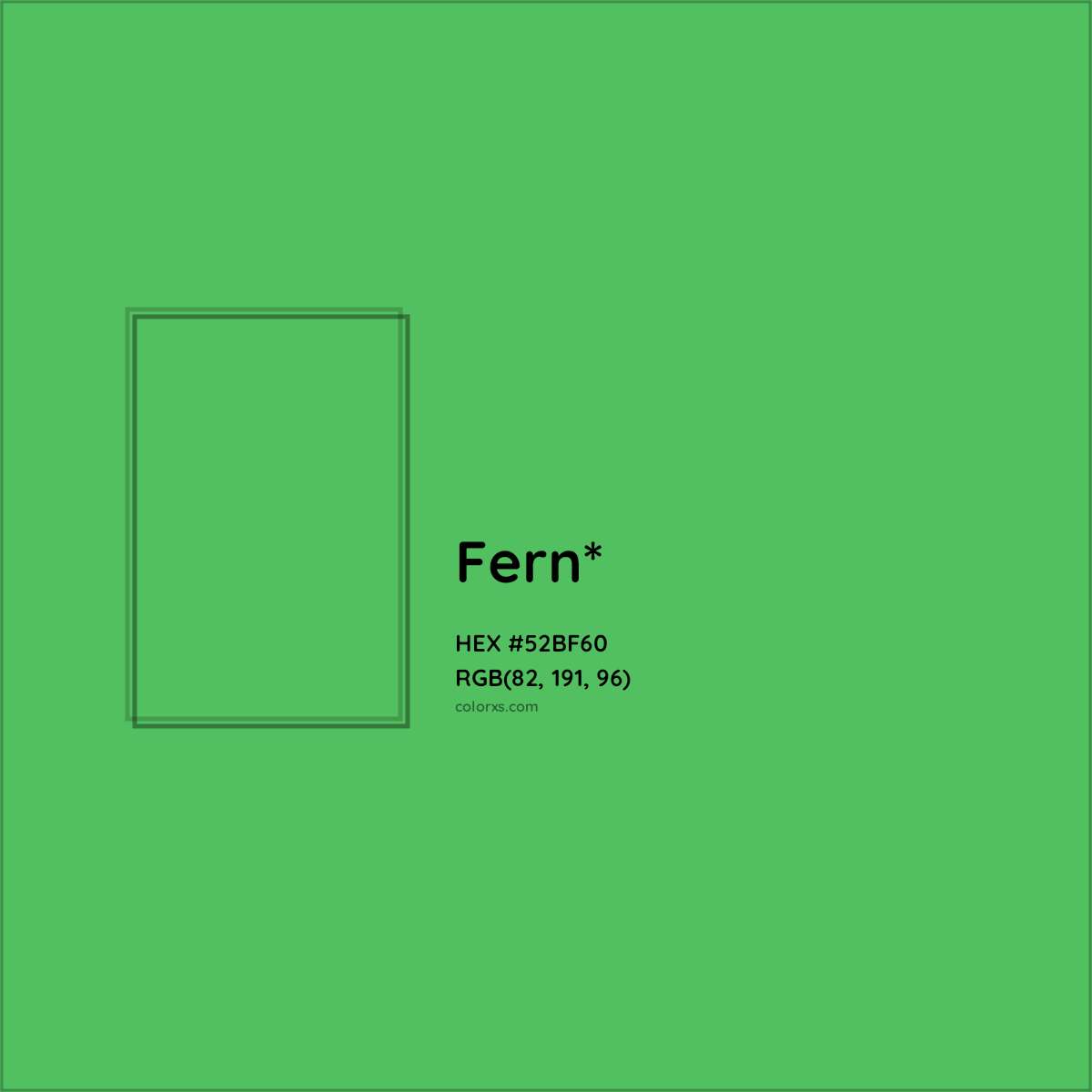 HEX #52BF60 Color Name, Color Code, Palettes, Similar Paints, Images