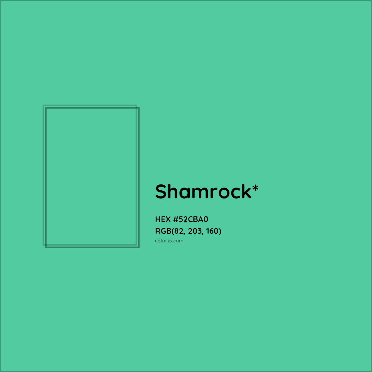 HEX #52CBA0 Color Name, Color Code, Palettes, Similar Paints, Images