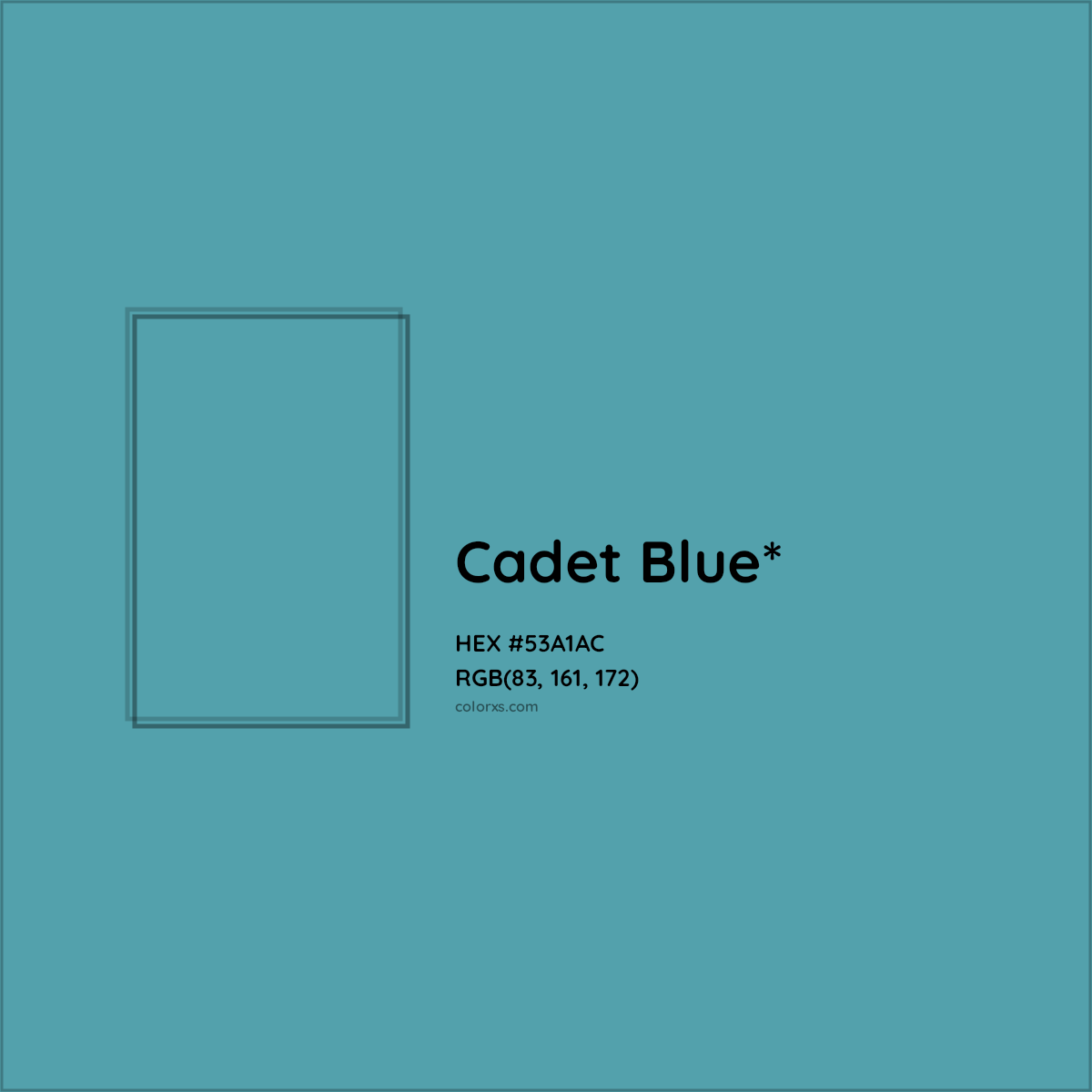 HEX #53A1AC Color Name, Color Code, Palettes, Similar Paints, Images