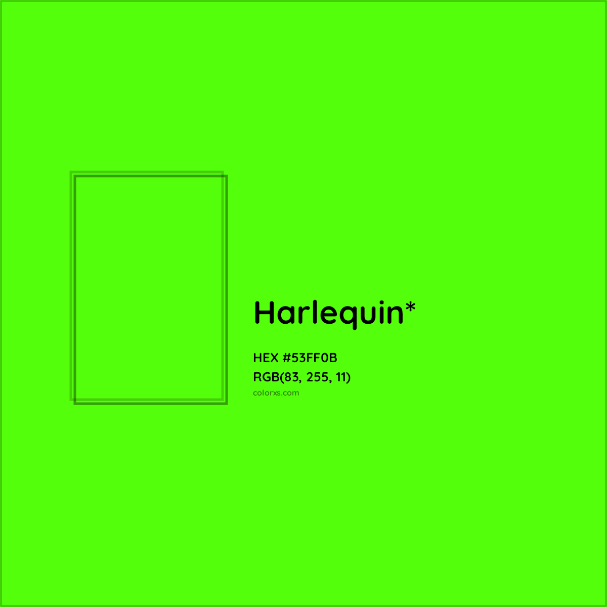 HEX #53FF0B Color Name, Color Code, Palettes, Similar Paints, Images