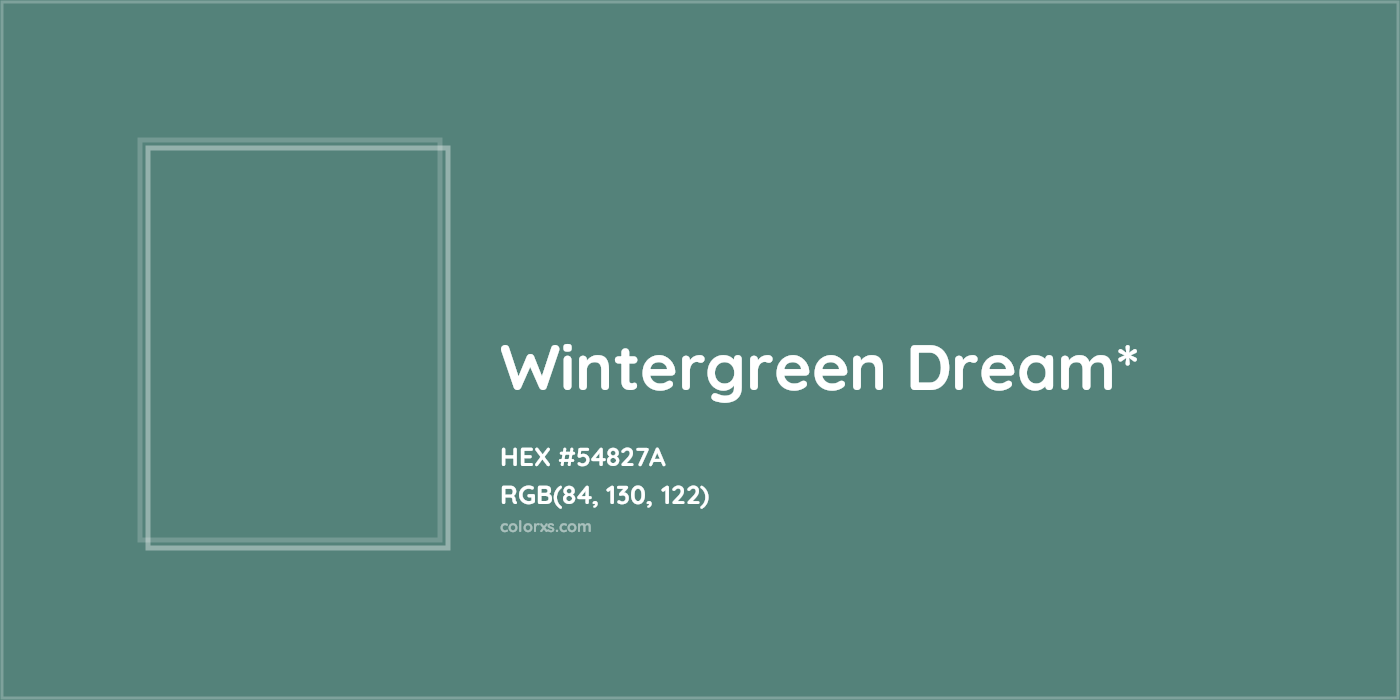 HEX #54827A Color Name, Color Code, Palettes, Similar Paints, Images