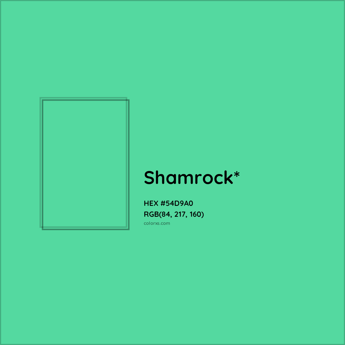 HEX #54D9A0 Color Name, Color Code, Palettes, Similar Paints, Images