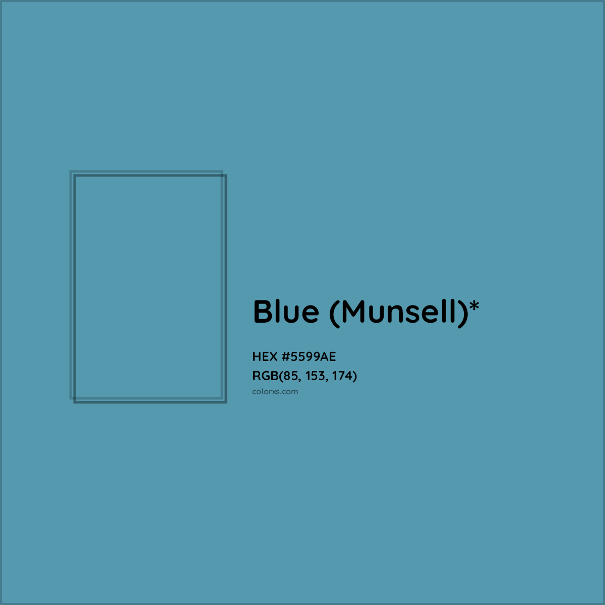 HEX #5599AE Color Name, Color Code, Palettes, Similar Paints, Images