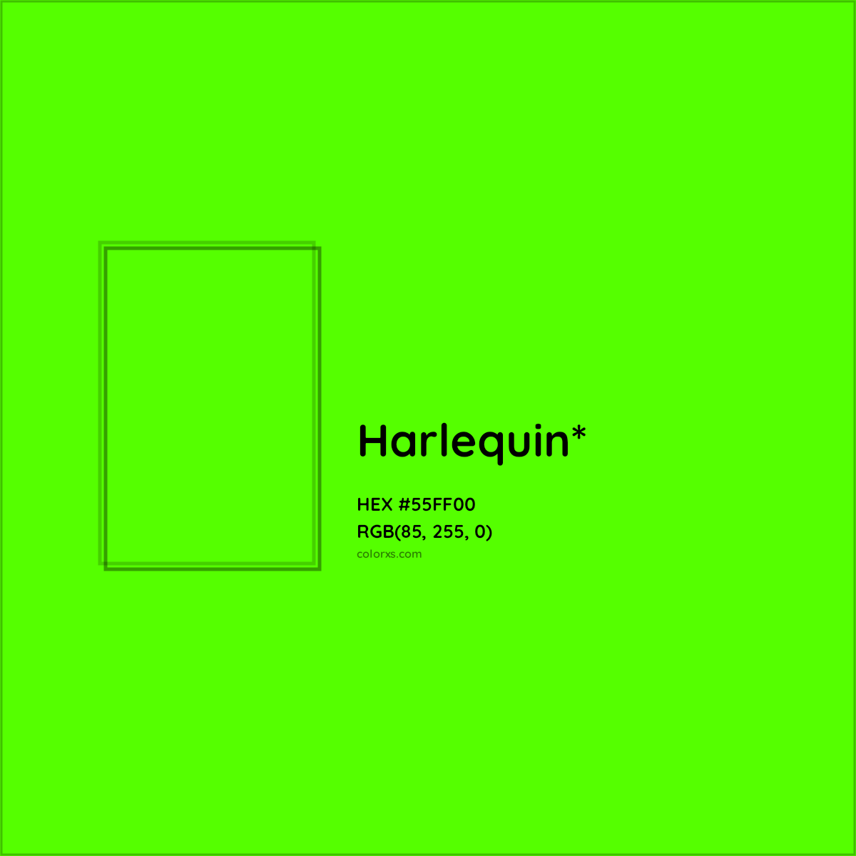 HEX #55FF00 Color Name, Color Code, Palettes, Similar Paints, Images