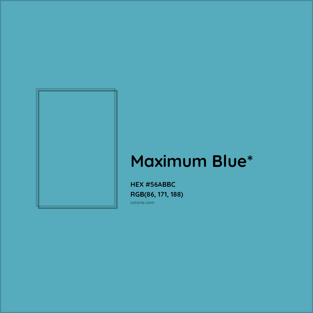 HEX #56ABBC Color Name, Color Code, Palettes, Similar Paints, Images