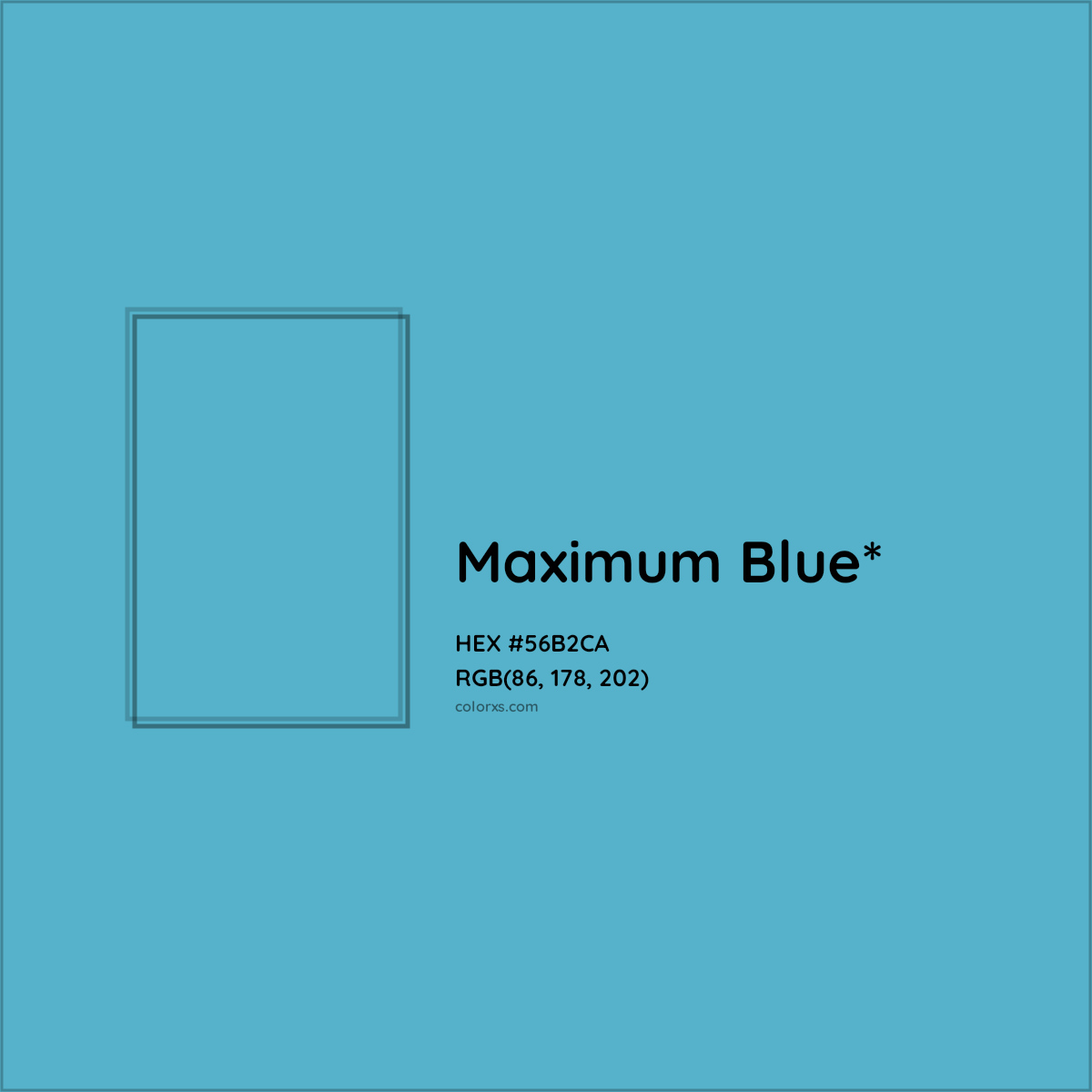 HEX #56B2CA Color Name, Color Code, Palettes, Similar Paints, Images