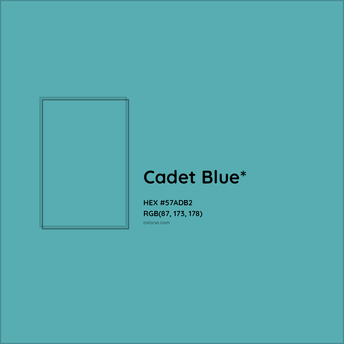 HEX #57ADB2 Color Name, Color Code, Palettes, Similar Paints, Images