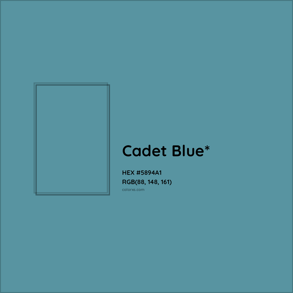 HEX #5894A1 Color Name, Color Code, Palettes, Similar Paints, Images