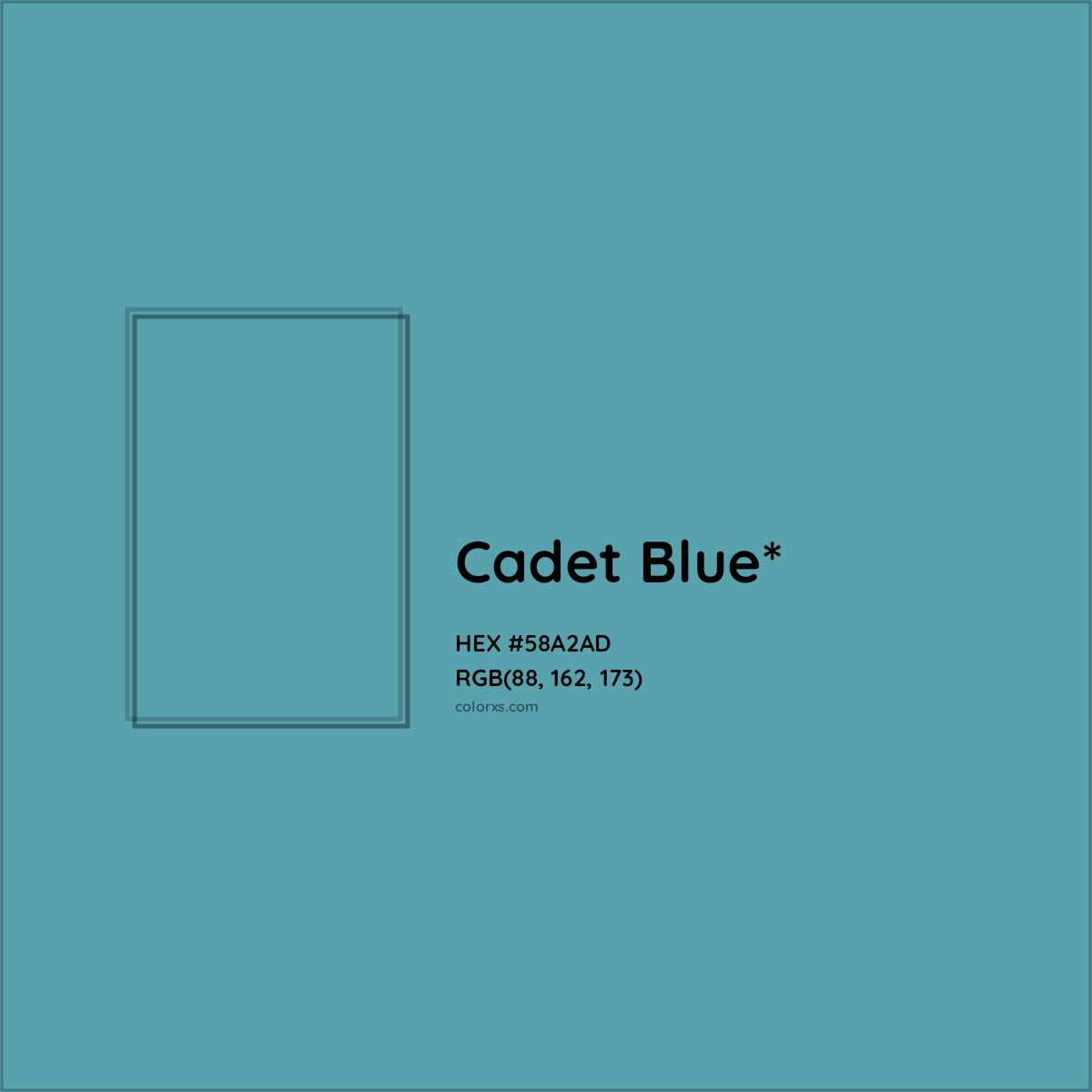 HEX #58A2AD Color Name, Color Code, Palettes, Similar Paints, Images