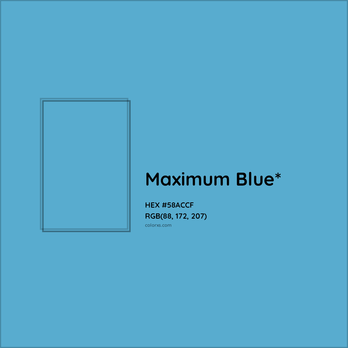 HEX #58ACCF Color Name, Color Code, Palettes, Similar Paints, Images