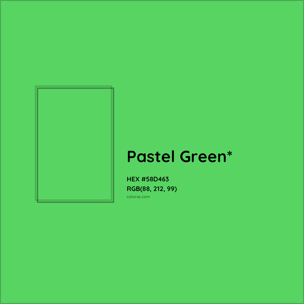 HEX #58D463 Color Name, Color Code, Palettes, Similar Paints, Images