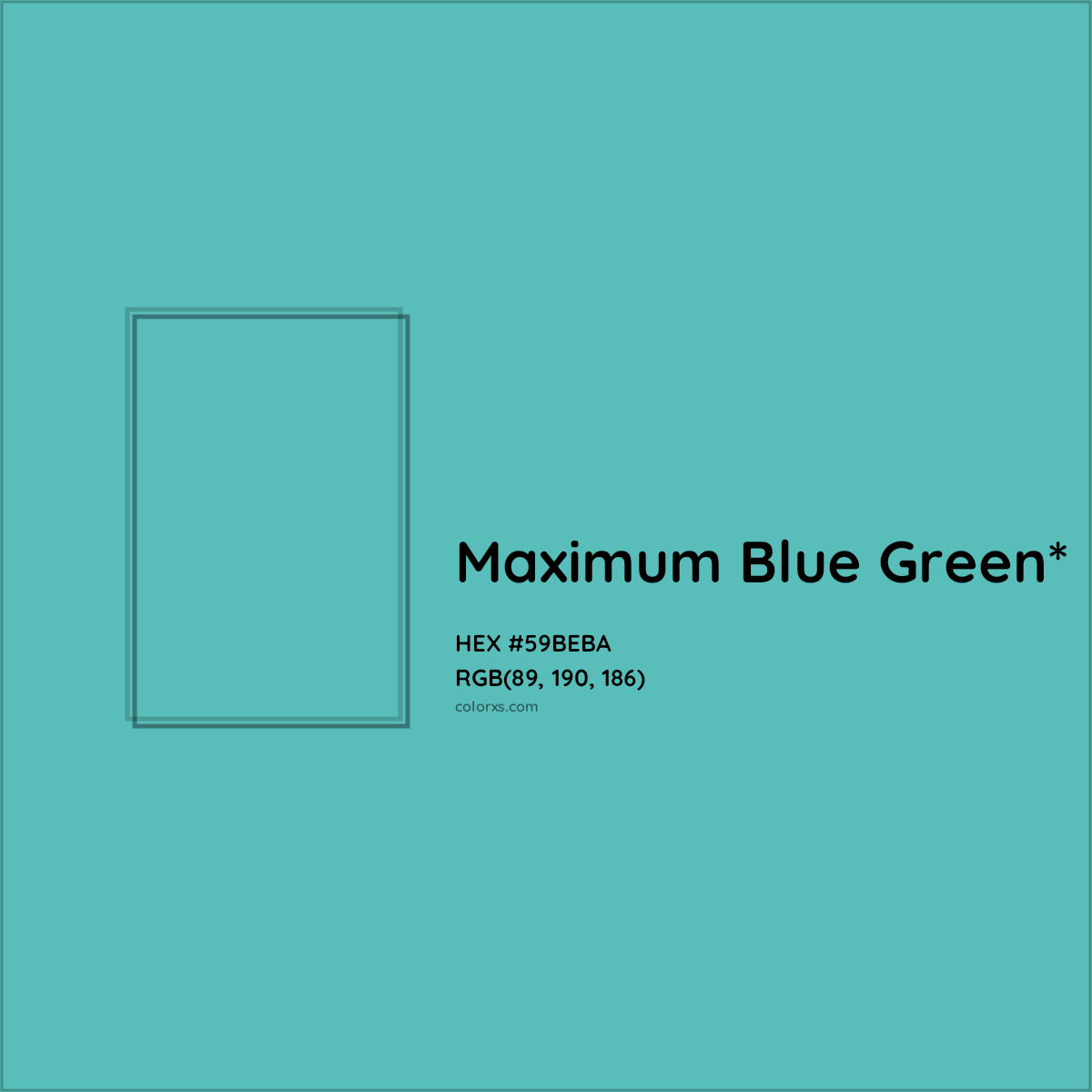 HEX #59BEBA Color Name, Color Code, Palettes, Similar Paints, Images