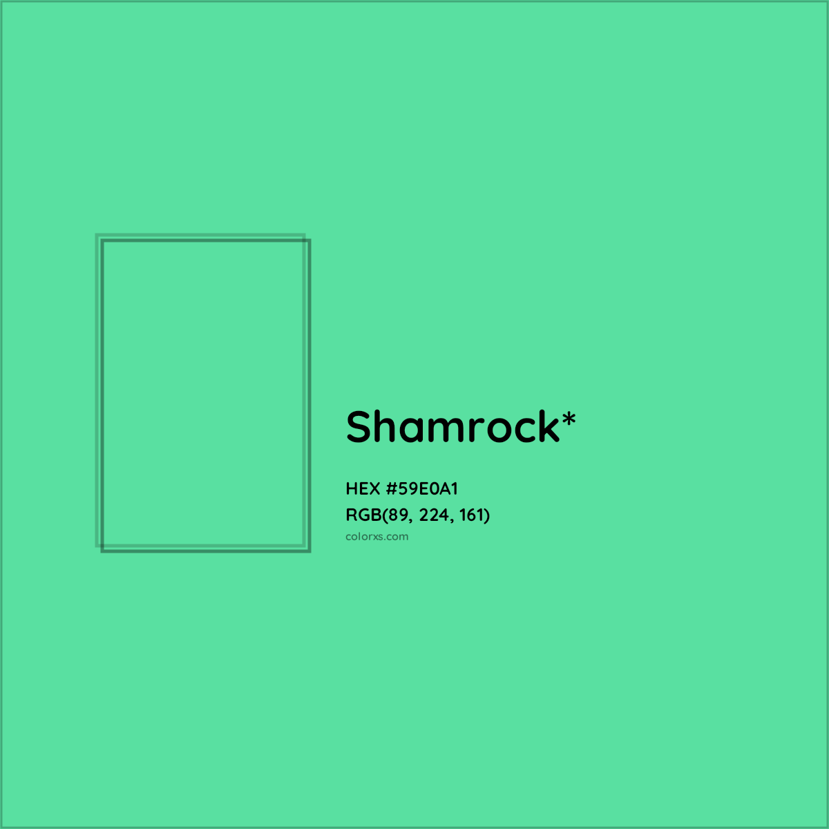 HEX #59E0A1 Color Name, Color Code, Palettes, Similar Paints, Images