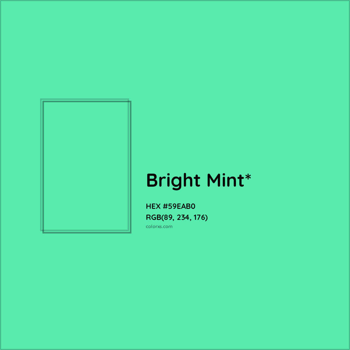 HEX #59EAB0 Color Name, Color Code, Palettes, Similar Paints, Images