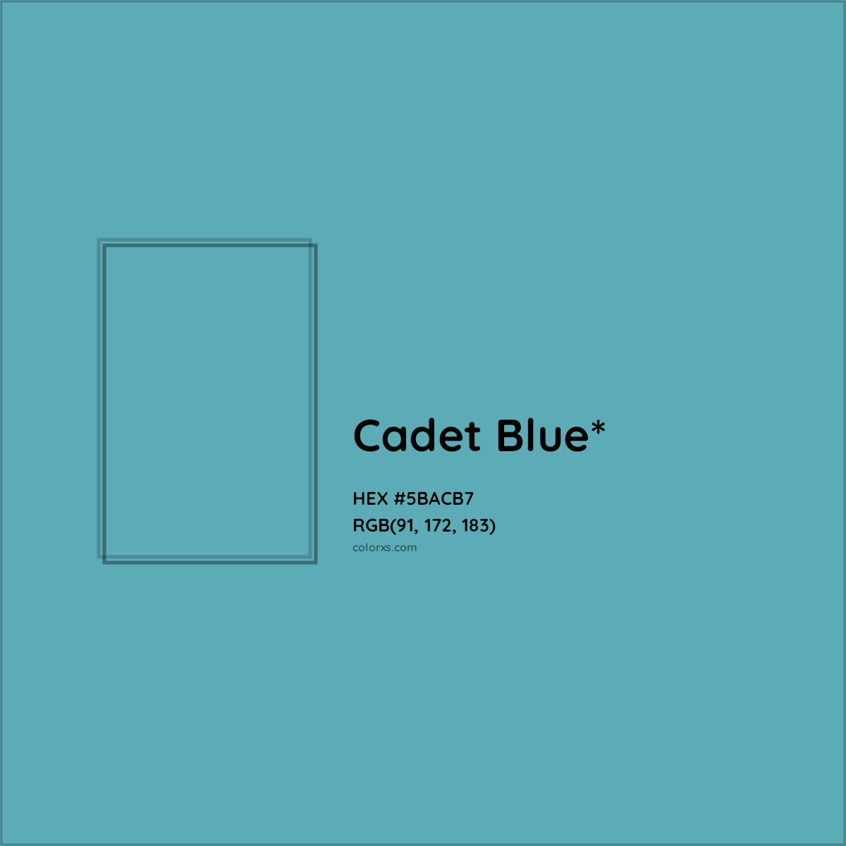 HEX #5BACB7 Color Name, Color Code, Palettes, Similar Paints, Images