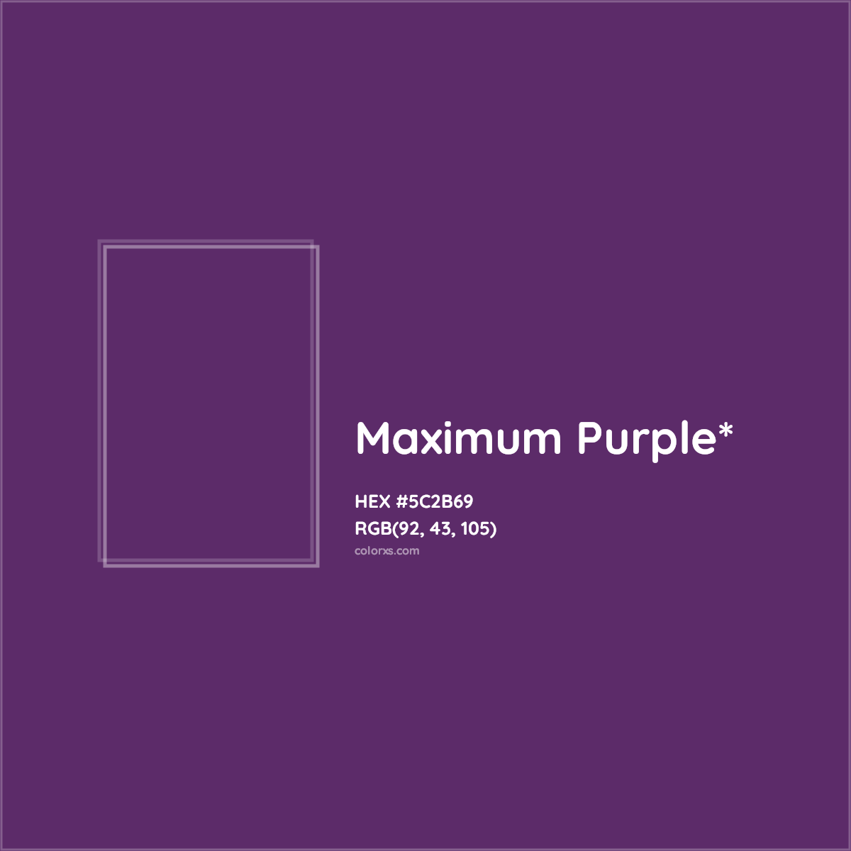 HEX #5C2B69 Color Name, Color Code, Palettes, Similar Paints, Images