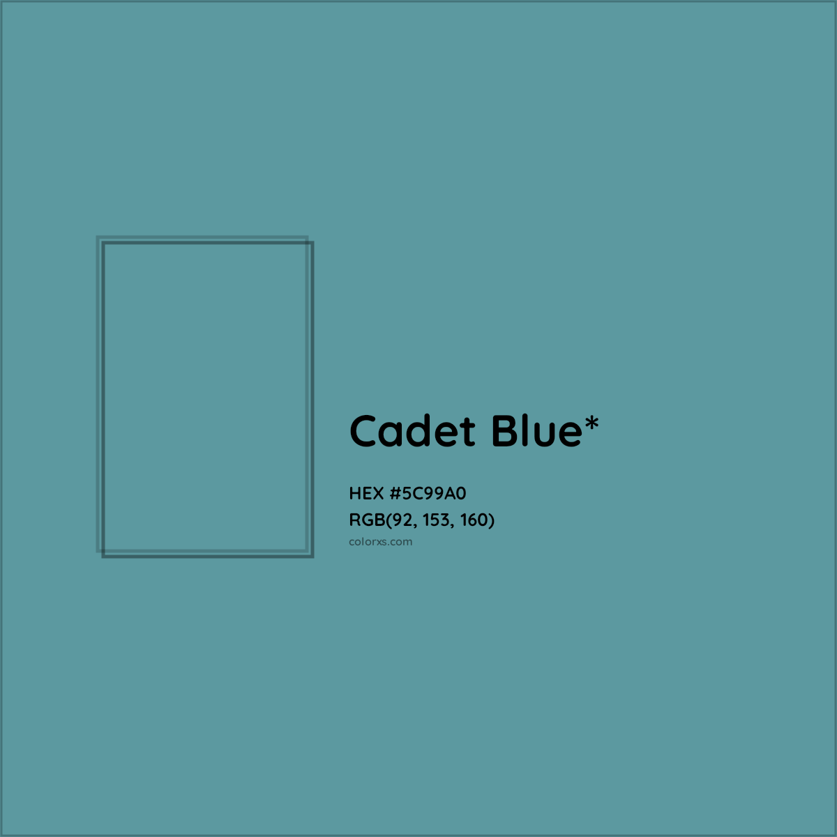 HEX #5C99A0 Color Name, Color Code, Palettes, Similar Paints, Images