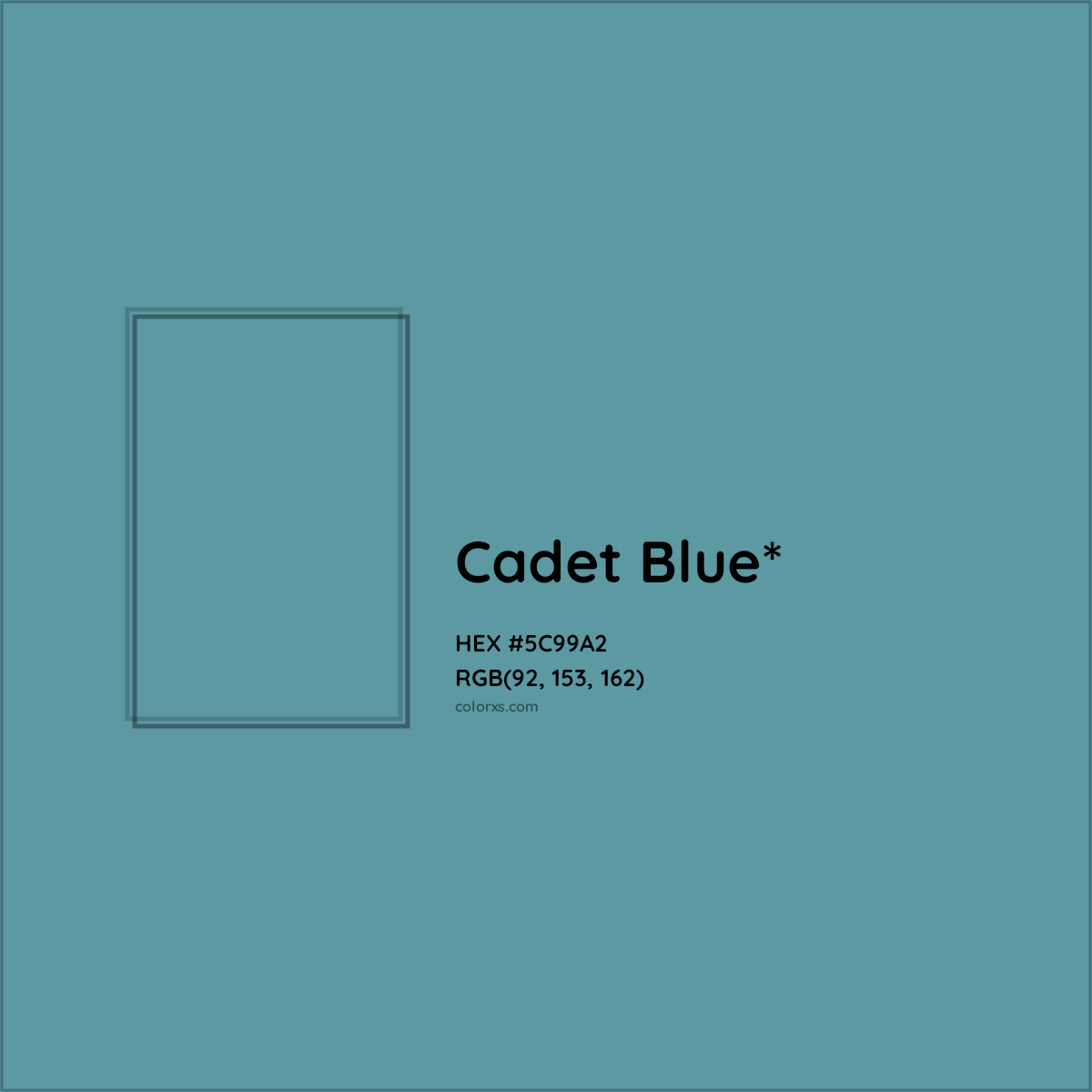 HEX #5C99A2 Color Name, Color Code, Palettes, Similar Paints, Images