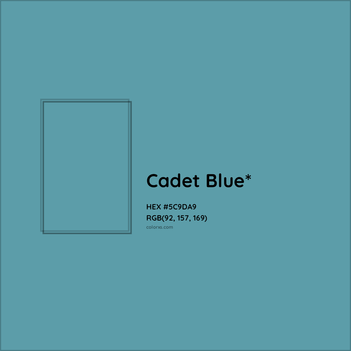 HEX #5C9DA9 Color Name, Color Code, Palettes, Similar Paints, Images